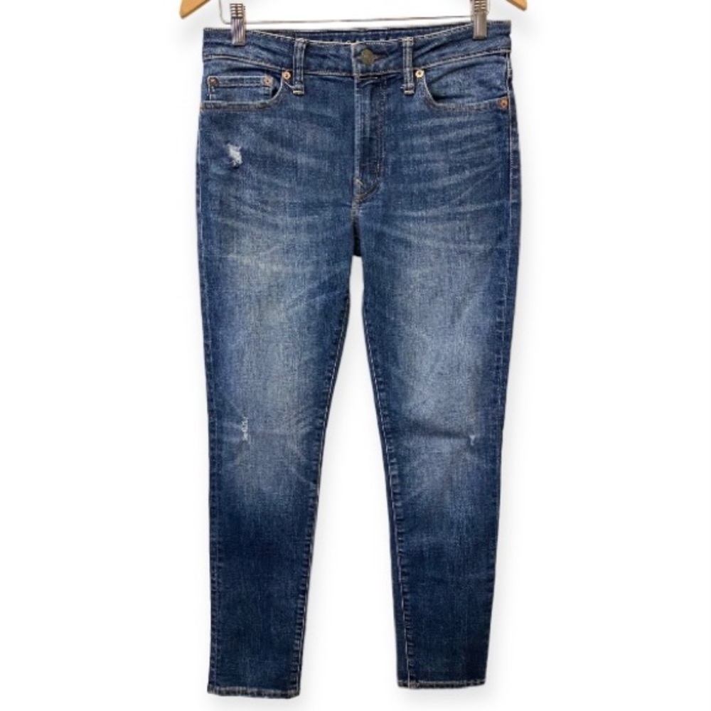American Eagle 30x29.5 Slim Mens Jeans Airflex Stretch Distressed (30x32 Tag)